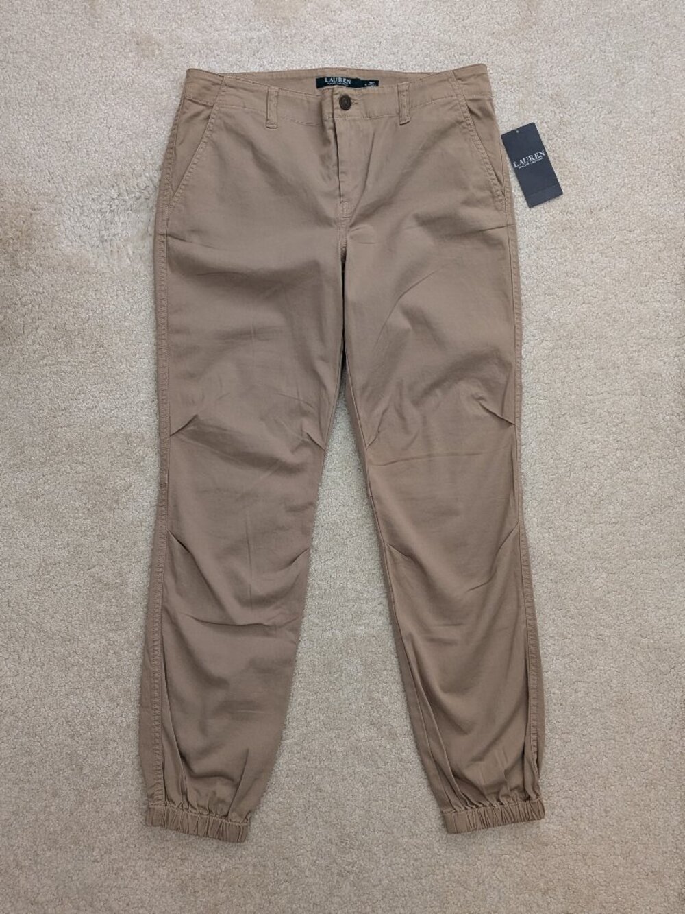 NWT Lauren Ralph Lauren khaki jogger pants